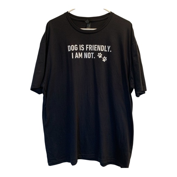 Other - Men’s Black T-Shirt with Dog Saying size XL